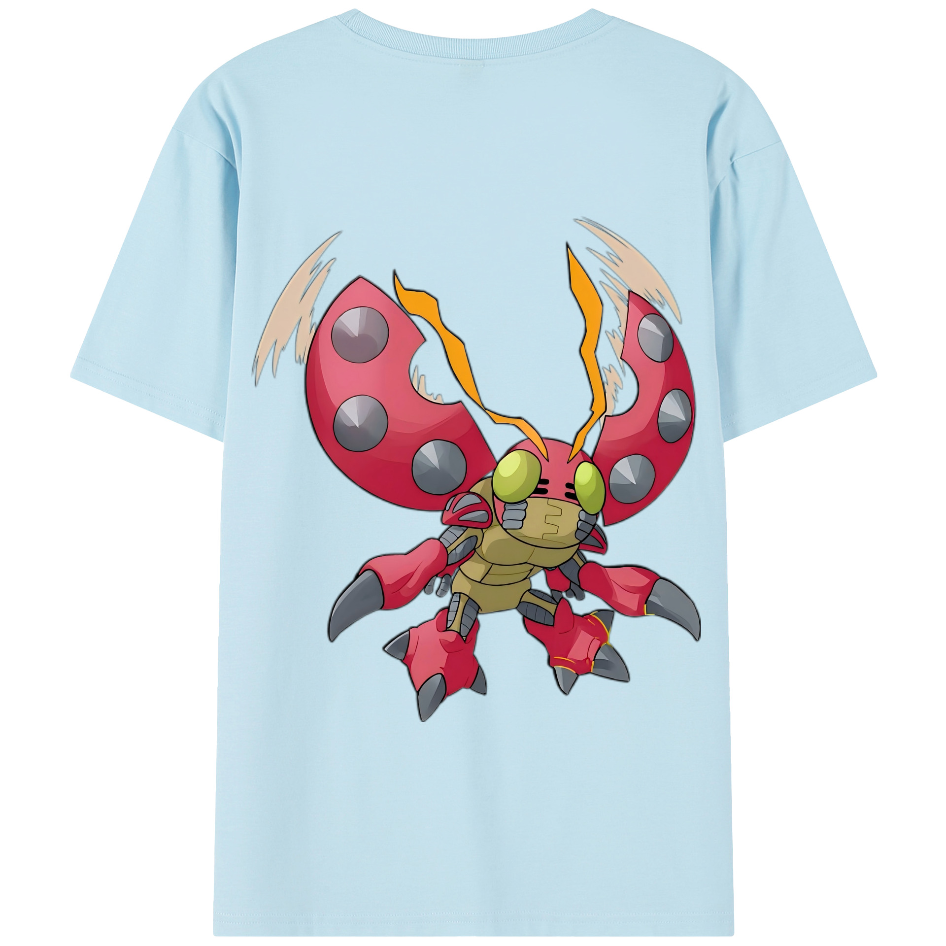 （画像用） Digimon デジタルモンスター/デジモン 綿100％半袖Tシャツ（背面プリント）